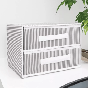 Текстилен органайзер с 2 чекмеджета - 31x30x22 см. Текстилен органайзер с 2 чекмеджета - 31x30x22 см.