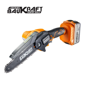 Акумулаторен верижен трион / резачка BAUKRAFT BK-GP25, 18V/4Ah, 15 см (6&quot;), SDS 1/4&quot;, куфар 