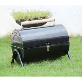 Барбекю на дървени въглища, черно - 41x28x36 см.