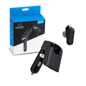 Bluetooth V9 FM трансмитер с отделна слушалка за ухото Bluetooth V9 FM трансмитер с отделна слушалка за ухото