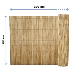 Декоративна ограда от тръстика 150х300 см