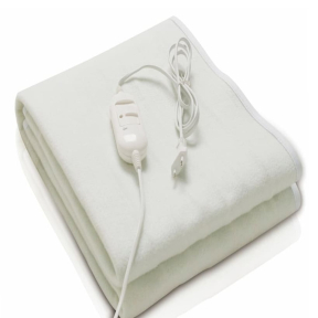 Електрическо одеяло/подложка Rosberg R58510AS, 150x80см, 60W, Единично, Защита против прегряване, Полиестер, Бял