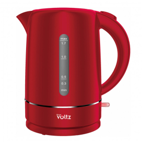 Електрическа кана Oliver Voltz Daisy OV51230W, 2200W, 1.7L, червен