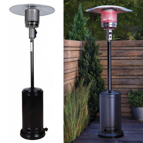 Газовa печка тип Гъба, 13 kW, Черна