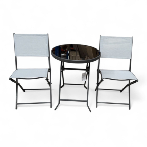 Сгъваем балконски сет - маса с два стола