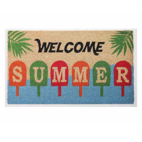 Изтривалка PVC кокос "WELCOME SUMMER" 15mm, 40x60cm