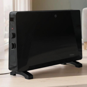 Конвектор Rosberg R51974E, 2500W, 3 степени, Термостат, Автоматично изключване, Черен