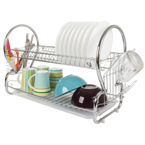 Кухненски сушилник за съдове на 2 нива Кухненски сушилник за съдове на 2 нива