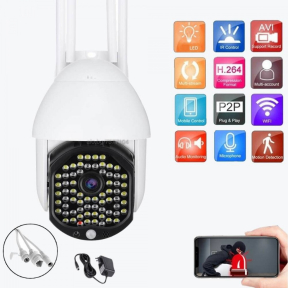 Куполна камера 68 LED с 4 антени Куполна камера 68 LED с 4 антени