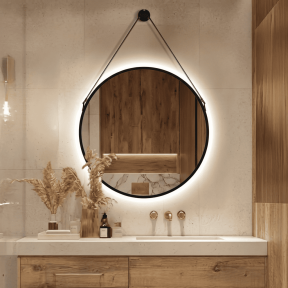 Висящо LED огледало за баня 