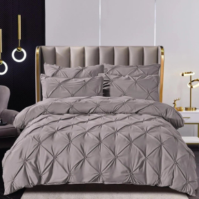 Луксозен спален комплект от 6 части – Сив