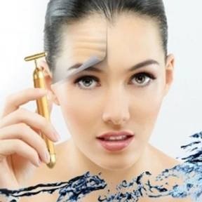 МАСАЖОР ЗА ЛИЦЕ ЗА ПОДМЛАДЯВАНЕ НА КОЖАТА BEAUTY BAR 24K GOLDEN PULSE МАСАЖОР ЗА ЛИЦЕ ЗА ПОДМЛАДЯВАНЕ НА КОЖАТА BEAUTY BAR 24K GOLDEN PULSE