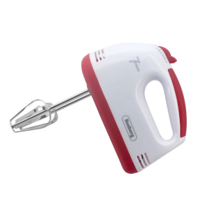 Миксер Rosberg R51110G, 200W, 7 скорости, хромирани бъркалки, бял/червен