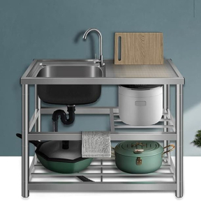 Mивка от неръждаема стомана с крака Mивка от неръждаема стомана с крака