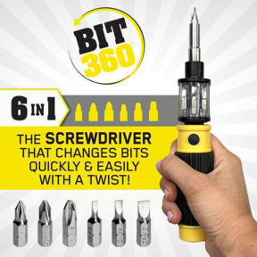 Мултифункционална отвертка с приставки „Bit 360”