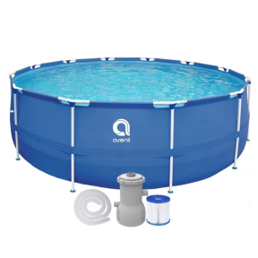 Басейн с метална рамка и филтърна помпа Avenli -300 х 76 см