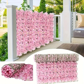 Ограда от розови цветчета Ограда от розови цветчета
