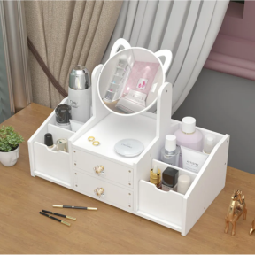Органайзер за бижута и козметика с огледало