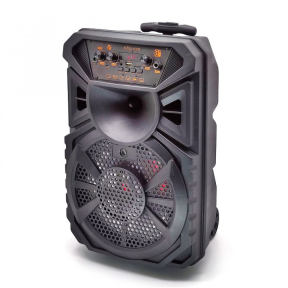 Преносима 8-инчова Wireless колона за караоке с жичен микрофон KTS-1140 Преносима 8-инчова Wireless колона за караоке с жичен микрофон KTS-1140