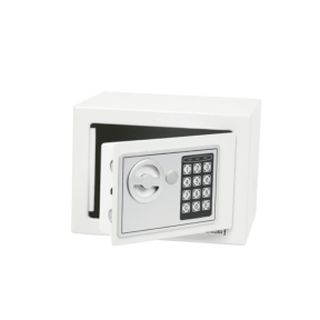 Електронен сейф, 17х23х17 см, светло сив