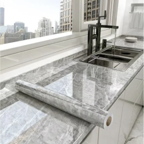 Самозалепващо фолио - сив мрамор