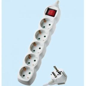 Разклонител с 5 гнезда, 3 м. кабел, 4000W