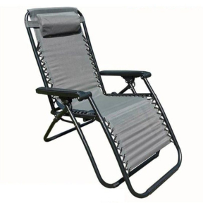 Сгъваем шезлонг тъмносив Zero gravity 173x67x110 см Сгъваем шезлонг тъмносив Zero gravity 173x67x110 см