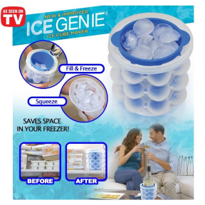 Силиконова форма за лед и изстудяване на напитки Ice Genie Силиконова форма за лед и изстудяване на напитки Ice Genie