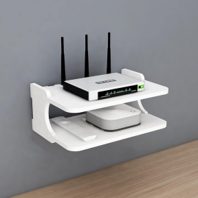 Стенен рафт за рутер на 2 нива Стенен рафт за рутер на 2 нива