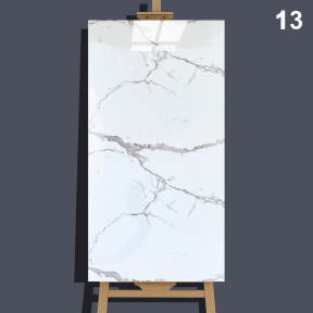 Самозалепващо декоративно пано за стена - светлосив мрамор, 60 x 30 см