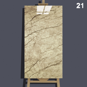 Самозалепващо декоративно пано за стена - кремав мрамор, 60 x 30 см