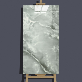 Самозалепващо декоративно пано за стена - тъмносив мрамор, 60 x 30 см.