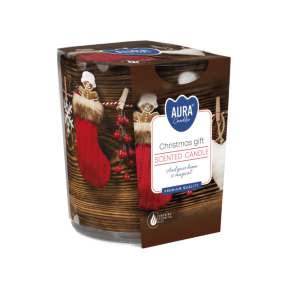 Свещ в чаша, ø7.2x7.8 см - Коледен подарък