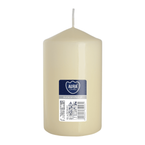 Свещ пилон, ø6.8x12 см - екрю