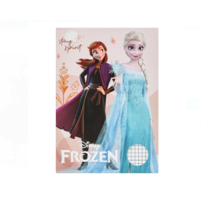 Тетрадка с меки корици, А5, малки квадратчета, 40 листа - Елза и Анна