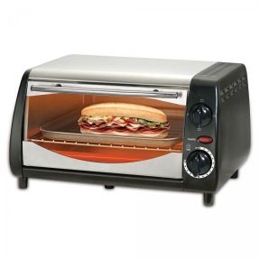 Тостер за сандвичи - фурна SAPIR SP 1441 NSB, 800W, 10 литра, Таймер, Черен/Сребрист