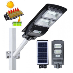Улична LED лампа с дистанционно и соларно захранване Улична LED лампа с дистанционно и соларно захранване