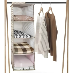 Висящ органайзер за гардероб с 4 рафта 