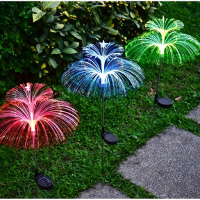 Двуслоен соларен LED фенер с медуза дизайн Двуслоен соларен LED фенер с медуза дизайн