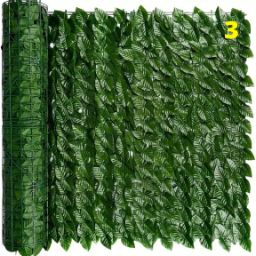 Ограда от изкуствен бръшлян за външна декорация